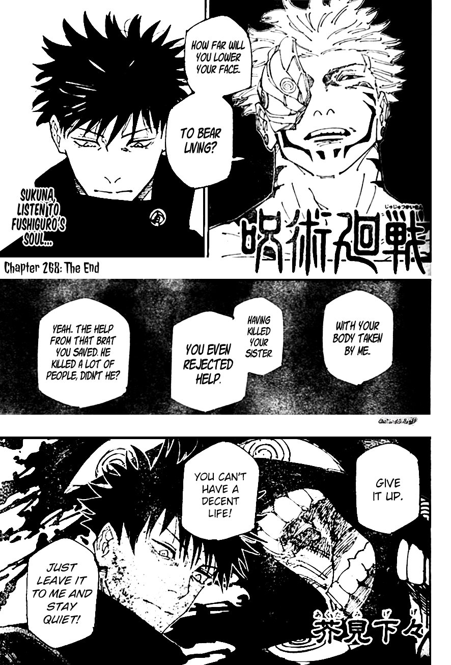 jujutsu kaisen manga chapter 268 1